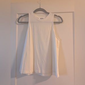 White flowy tank top
